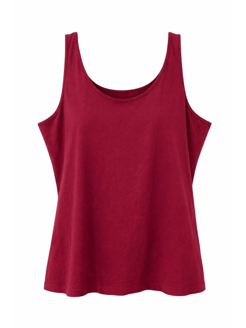 Maurices Scoop Neck Tank Top Size 3X Red Cotton Blend Casual Summer Relaxed